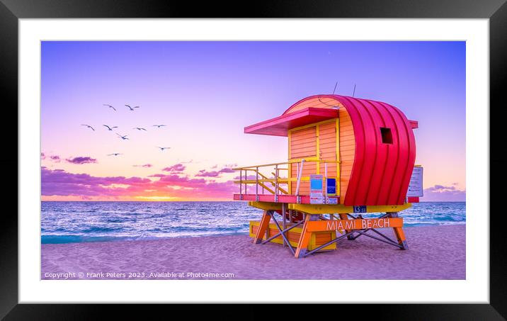 miami beach Framed Mounted Print by Frank Peters
