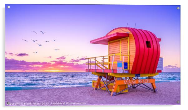 miami beach Acrylic by Frank Peters