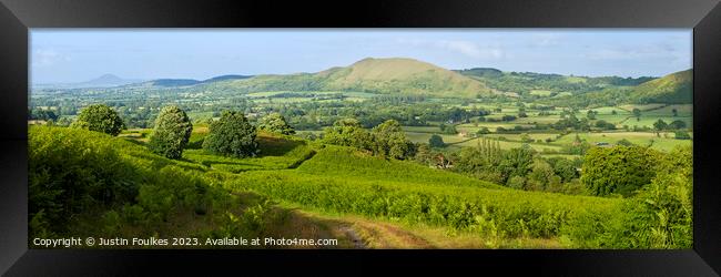 The Lawley from Long Mynd, Shropshire Framed Print by Justin Foulkes