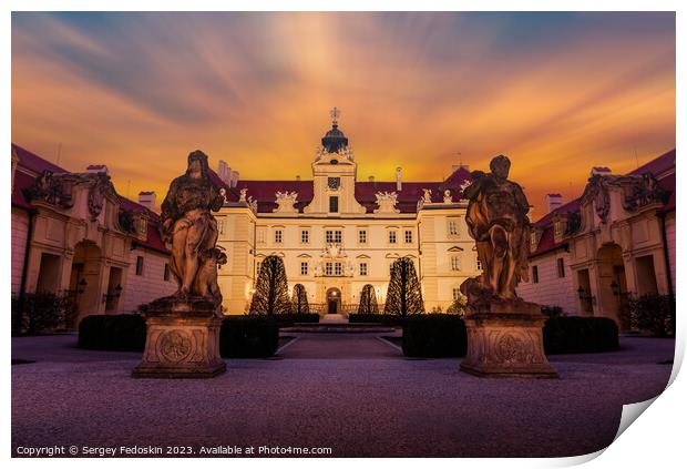 Castle in Valtice, South Moravia, Czechia Print by Sergey Fedoskin
