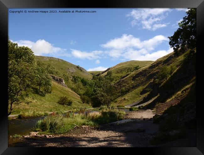 Bask in the Glory of Dovedale Framed Print by Andrew Heaps