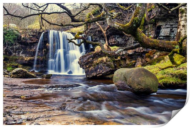 Majestic East Gill Force Waterfall Print by Tim Hill