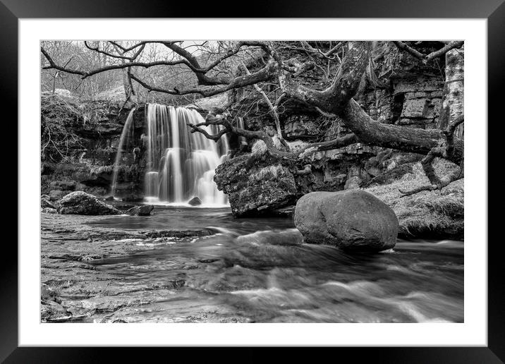 East Gill Force Waterfall, Keld Framed Mounted Print by Tim Hill
