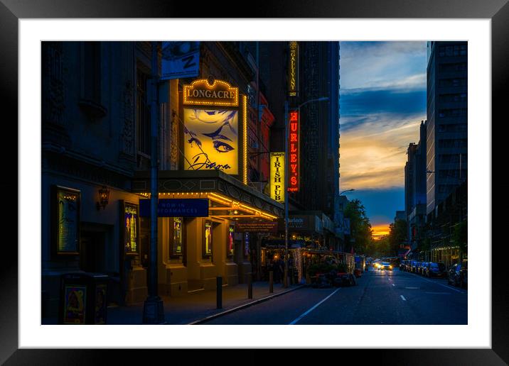 Sunset On 48th Street Framed Mounted Print by Chris Lord