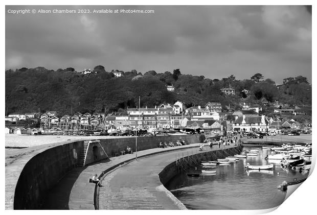 Lyme Regis The Cobb  Print by Alison Chambers