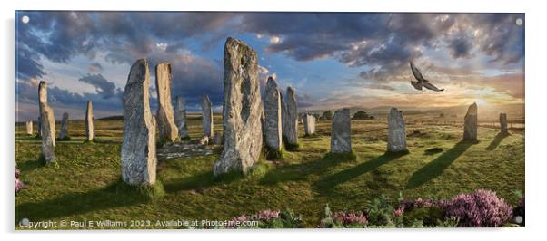 The Mysterious Neolithic Callanish Standing Stones Acrylic by Paul E Williams
