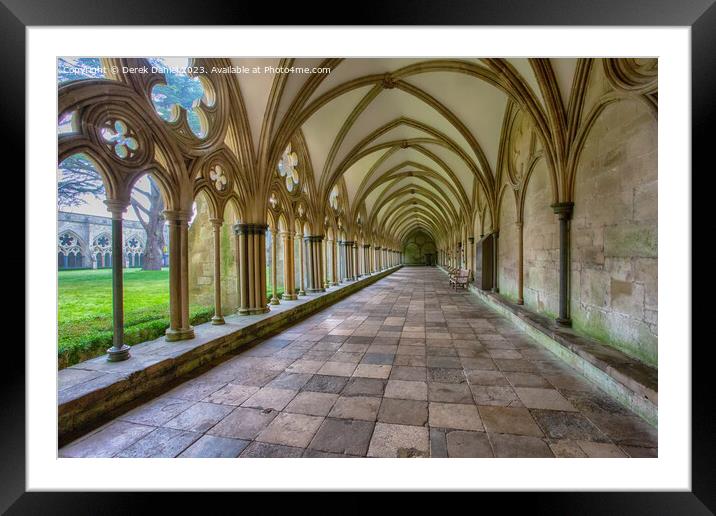 The Enchanting Gothic Cloisters Framed Mounted Print by Derek Daniel
