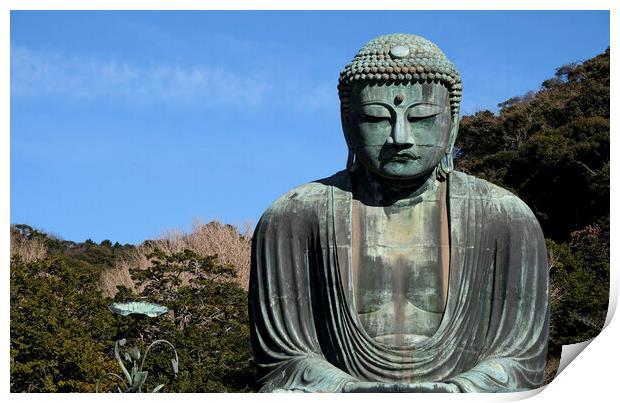 Others The Great Buddha in Kamakura, Japan Print by Lensw0rld 