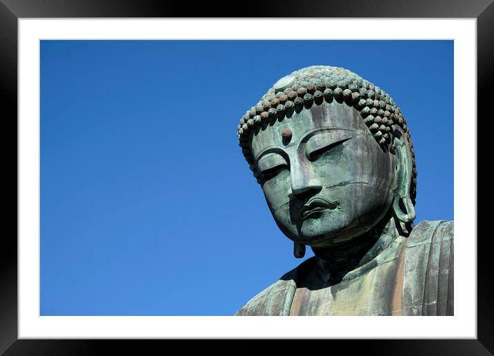 The Great Buddha in Kamakura, Japan Framed Mounted Print by Lensw0rld 
