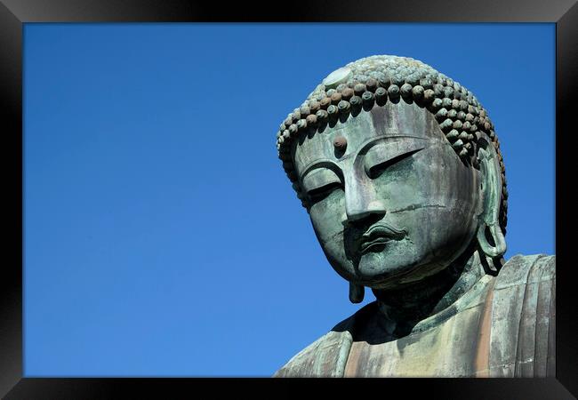 The Great Buddha in Kamakura, Japan Framed Print by Lensw0rld 