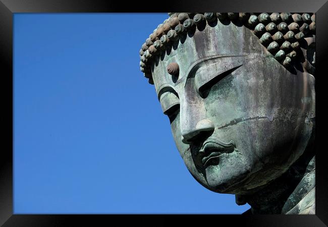 The Great Buddha in Kamakura, Japan Framed Print by Lensw0rld 