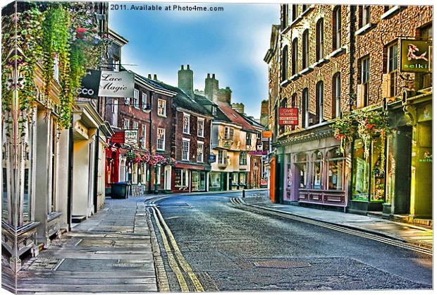 Low Petergate - City of York Canvas Print by Trevor Kersley RIP