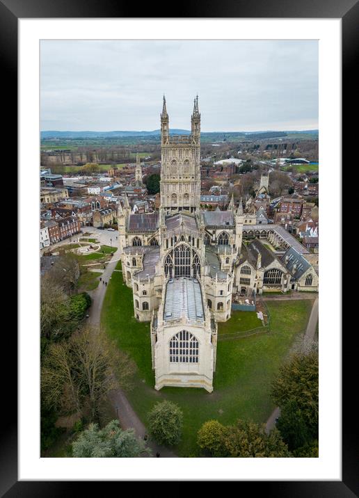 Gloucester Cathedral Framed Mounted Print by Apollo Aerial Photography