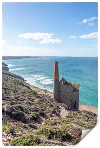 Wheal Coates Tin Mine  Print by Graham Custance