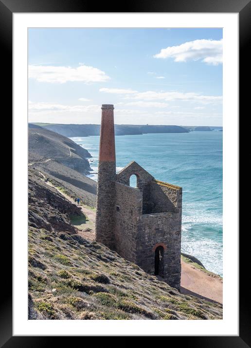 Majestic Poldark Seascape Framed Mounted Print by Graham Custance