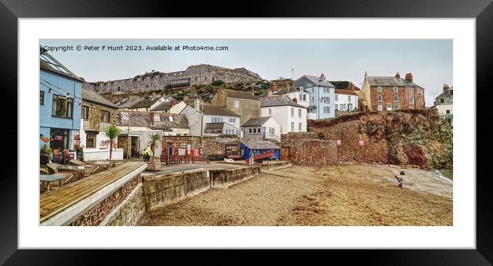Cawsand Beach And Fort Framed Mounted Print by Peter F Hunt