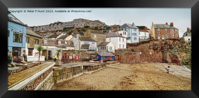 Cawsand Beach And Fort Framed Print by Peter F Hunt