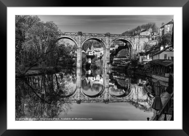 Knaresborough Viaduct Framed Mounted Print by Alison Chambers