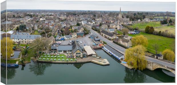 Lechlade on Thames Canvas Print by Apollo Aerial Photography