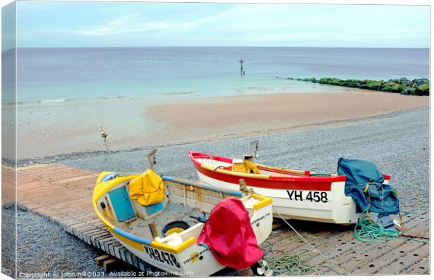 Ready to launch at Sheringham Norfolk Canvas Print by john hill