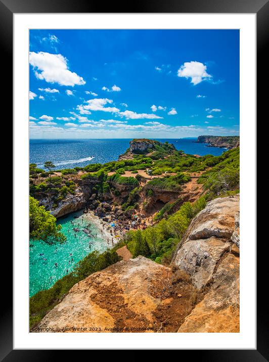 Stonerock calo des moro Framed Mounted Print by Alex Winter