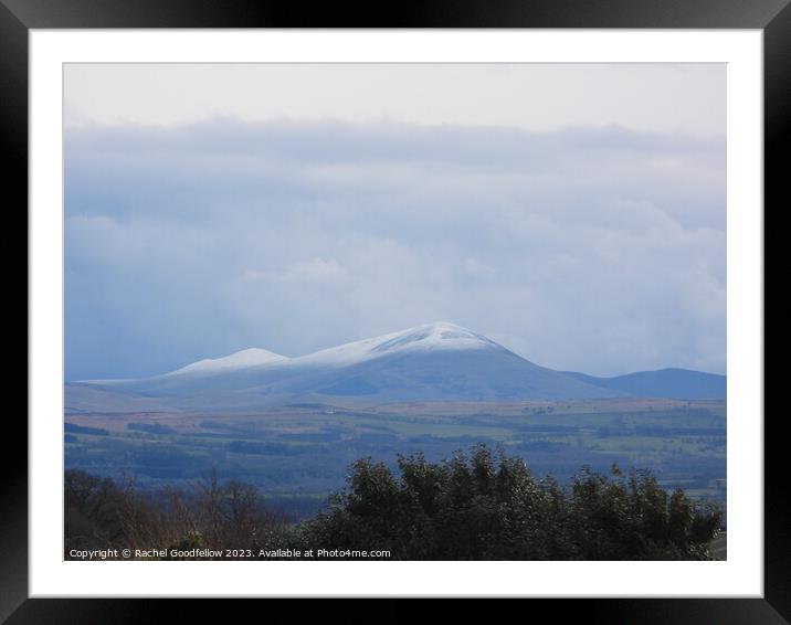 Snowy Skiddaw Framed Mounted Print by Rachel Goodfellow