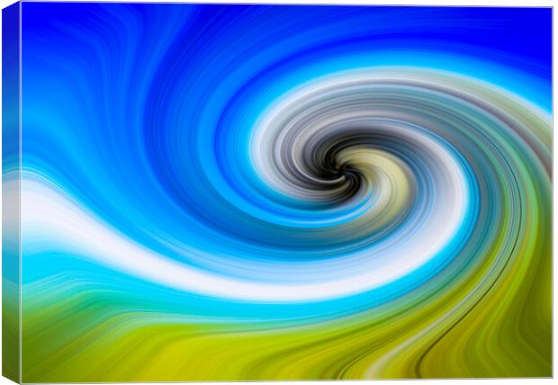 Twirl and Swirl in Landscape Format  Canvas Print by Antonio Ribeiro
