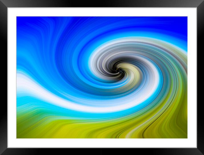 Twirl and Swirl in Landscape Format  Framed Mounted Print by Antonio Ribeiro