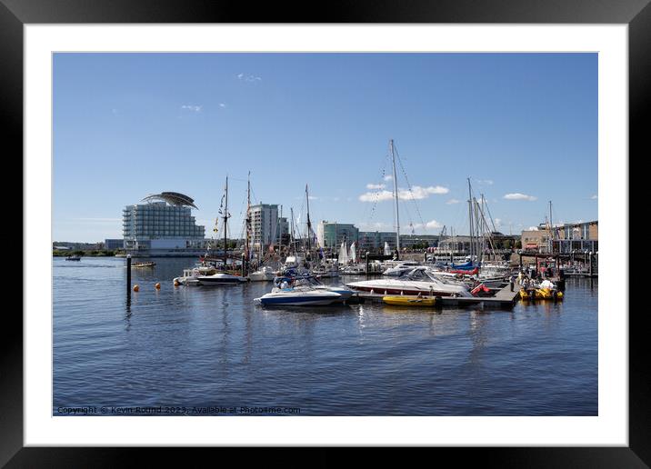 Cardiff Bay Scene 2 Framed Mounted Print by Kevin Round