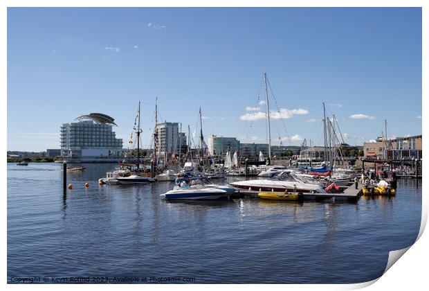 Cardiff Bay Scene 2 Print by Kevin Round