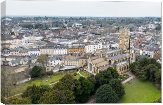 Cirencester From The Air Canvas Print by Apollo Aerial Photography