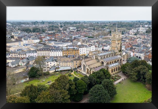 Cirencester From The Air Framed Print by Apollo Aerial Photography