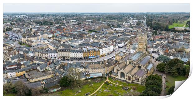 Cirencester from Above Print by Apollo Aerial Photography