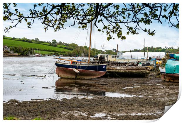  Mylor Creek,  Print by kathy white