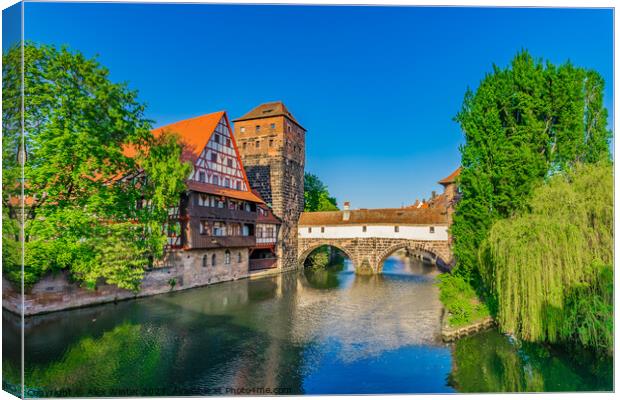 Nuremberg Germany historic old town Canvas Print by Alex Winter