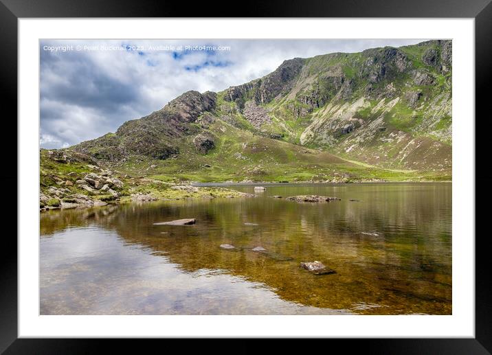 Moel Siabod Mountain Snowdonia Wales Outdoor Framed Mounted Print by Pearl Bucknall