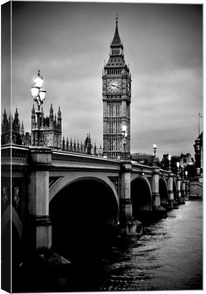 Big Ben Queen Elizabeth Tower Westminster Bridge Canvas Print by Andy Evans Photos