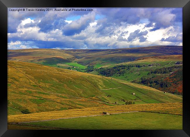 The Beauty of the Dales. Framed Print by Trevor Kersley RIP
