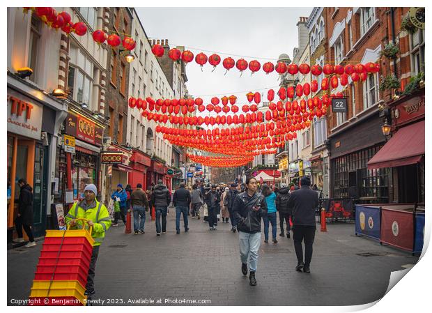 London Chinatown  Print by Benjamin Brewty