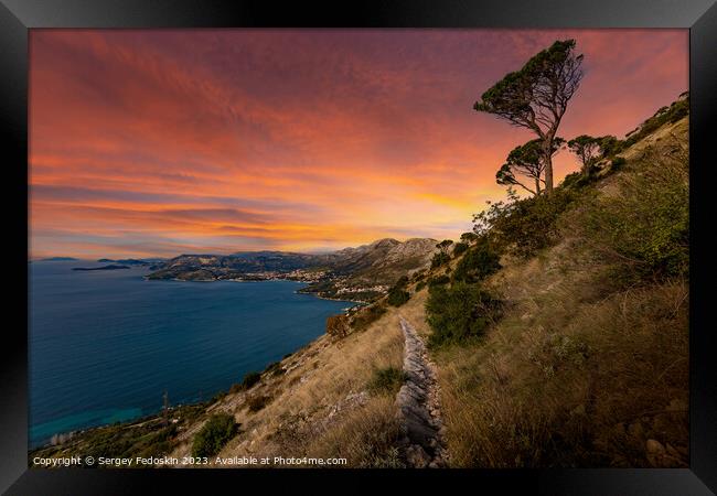 Adriatic coast Framed Print by Sergey Fedoskin