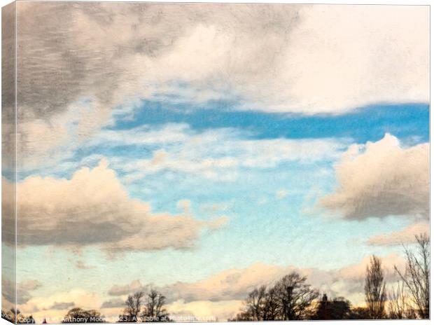 Clouds Over Daventry Canvas Print by Anthony Moore