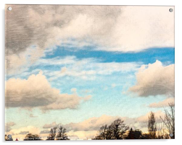 Clouds Over Daventry Acrylic by Anthony Moore
