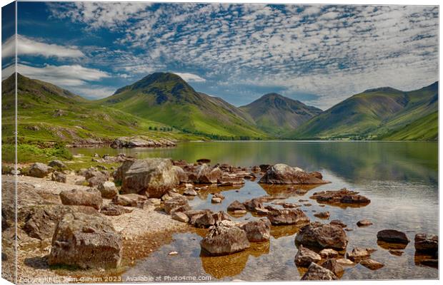 Wast Water The Lake District Cumbria UK Canvas Print by John Gilham