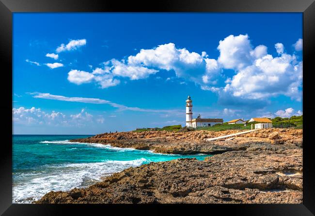 lighthouse of Cap de Ses Salines Framed Print by Alex Winter