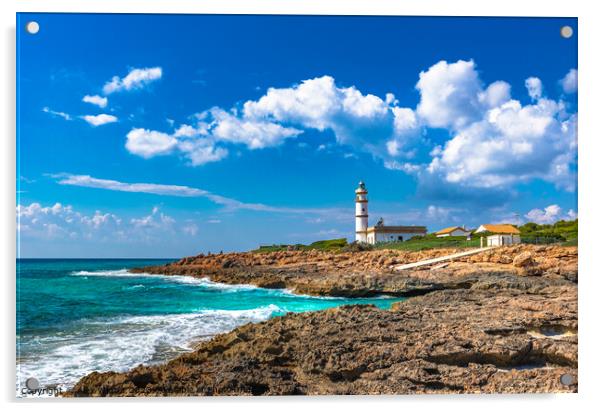 lighthouse of Cap de Ses Salines Acrylic by Alex Winter
