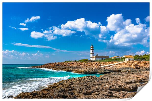lighthouse of Cap de Ses Salines Print by Alex Winter