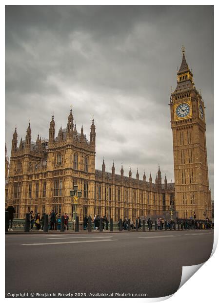 Big Ben & Parliament  Print by Benjamin Brewty