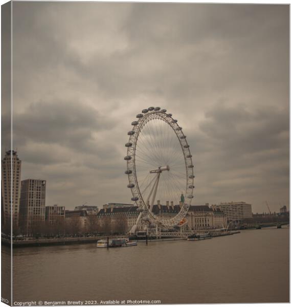 The London Eye  Canvas Print by Benjamin Brewty