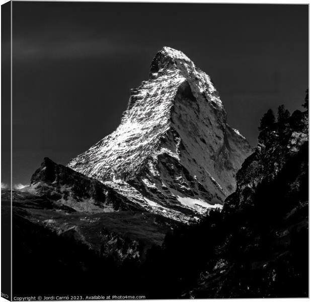 Majestic Matterhorn - A Breathtaking View - 3 Canvas Print by Jordi Carrio