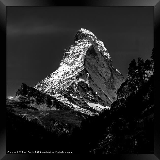 Majestic Matterhorn - A Breathtaking View - 3 Framed Print by Jordi Carrio